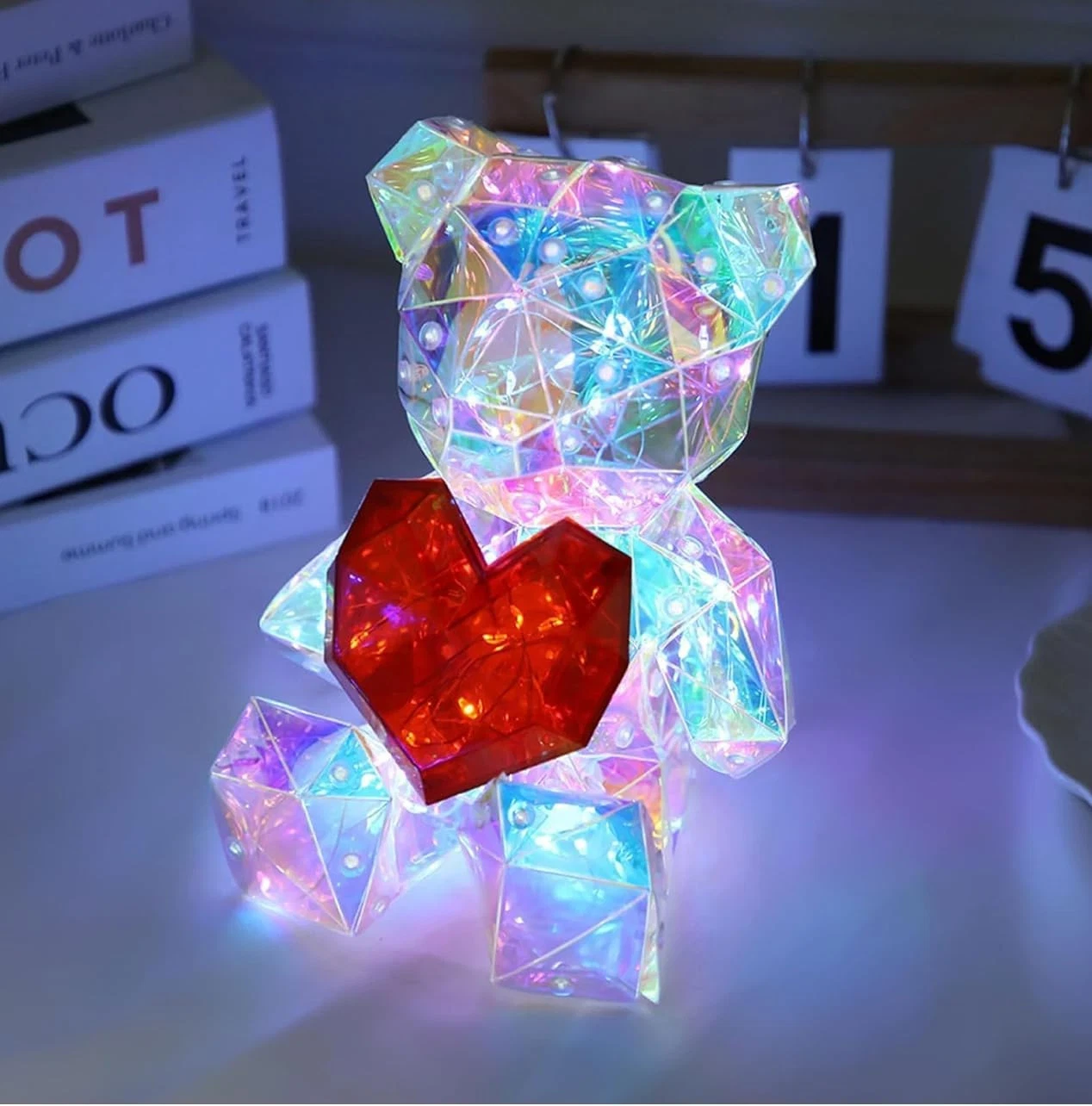 TEDDY Luminoso 15 cm con Luce Led 3D