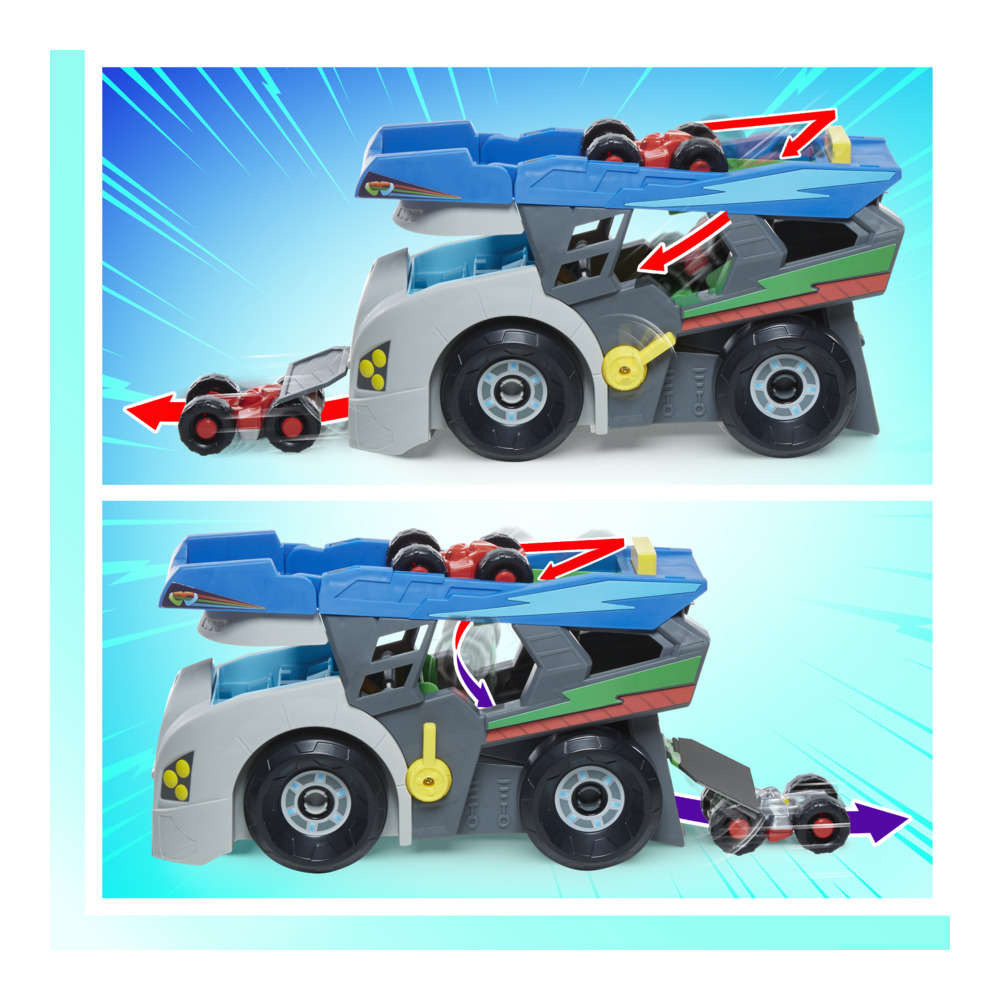 PJ Masks Power Heroes Hero Hauler - Camion Trasportatore con Veicoli