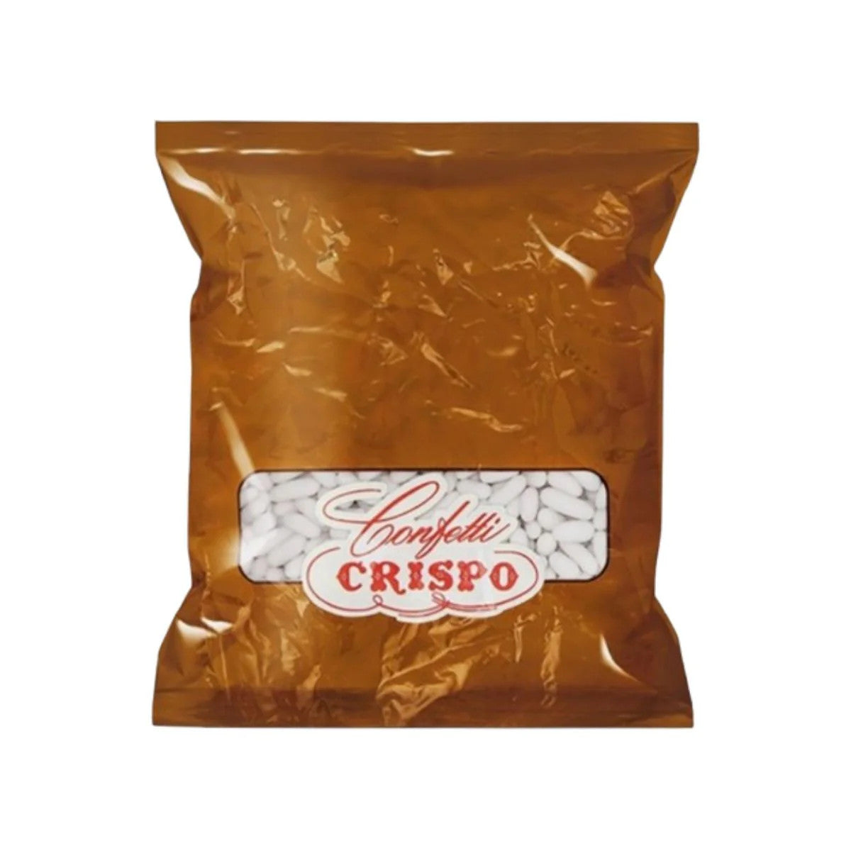 Confetti Bianchi Crispo Classici per Bomboniere e Confettata - Busta da 1 kg