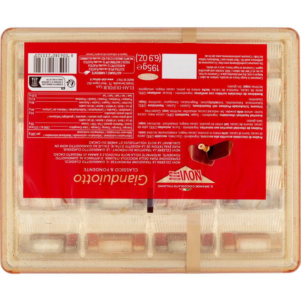 Novi Gianduiotto Classico & Fondente - Confezione Regalo Assortita 195g