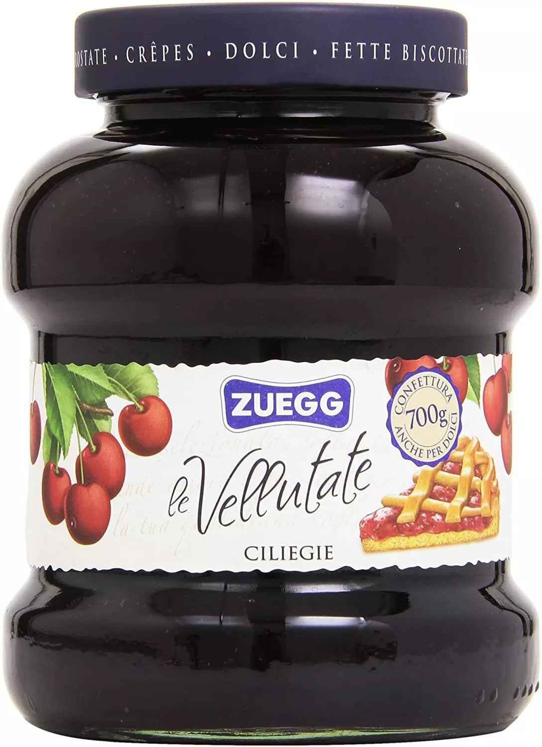 Zuegg - La Pasticcera Confettura Extra di Ciliegie in Vaso da 700g (Nuova Ricetta)