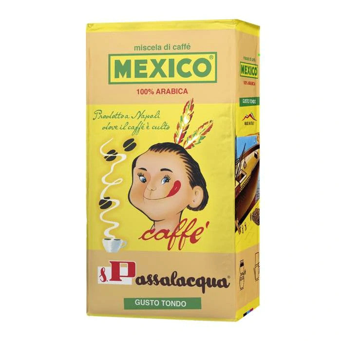 Passalacqua Mexico Caffè Macinato - Confezione Sottovuoto da 250g (100% Arabica)