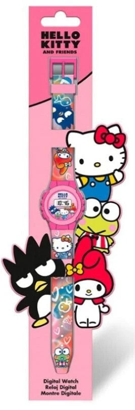 Orologio Hello Kitty and Friends - Orologio Digitale per Bambini con Cinturino Decorato