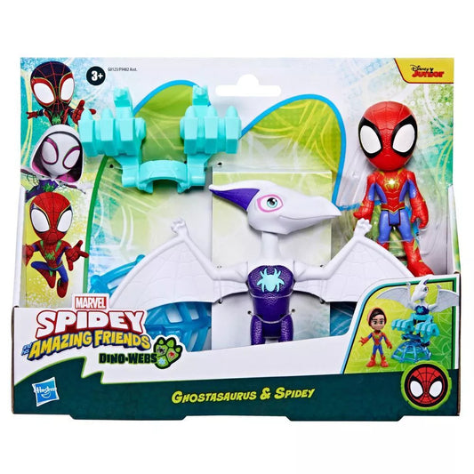 Spidey Ghostasaurus & Spidey Dino-Webs Action Figure Set - Spidey and His Amazing Friends (Hasbro)