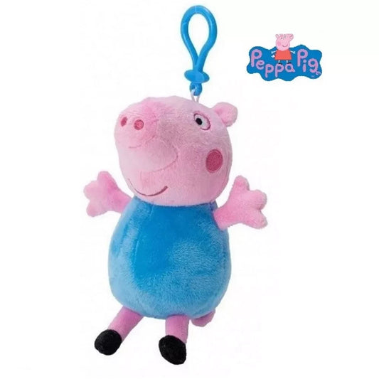 Peppa Pig George Peluche Clip - Portachiavi Morbido