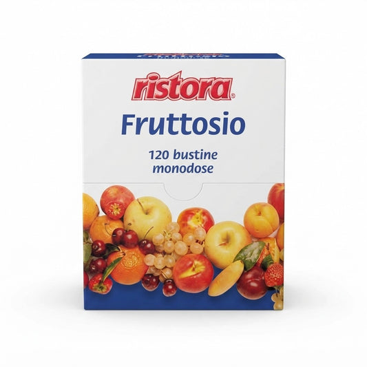 Ristora - Fruttosio in Bustine Monodose (Confezione Scorta 120 Bustine) Zucchero