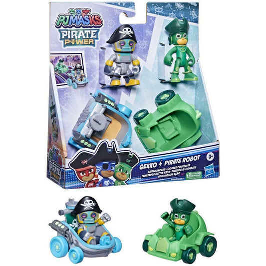 PJ Masks Pirate Power Gekko & Pirate Robot - Set Veicoli e Personaggi Hasbro