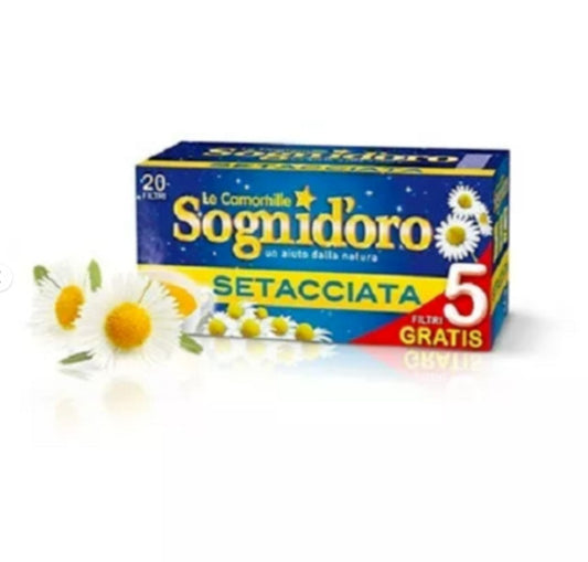 Sognid'oro Camomilla Setacciata - Confezione da 20 Filtri (15 + 5 Filtri Gratis)