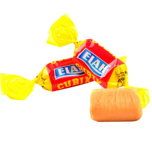 Caramelle Elah Cubik 1 kg - Caramelle Morbide al Caramello Sfuse Incartate Singolarmente