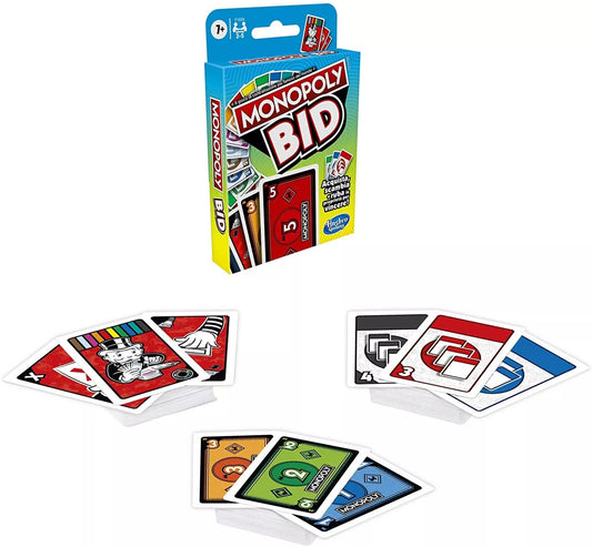 Carte Monopoly Bid - Gioco di Carte da Collezione e Contrattazione Hasbro Gaming