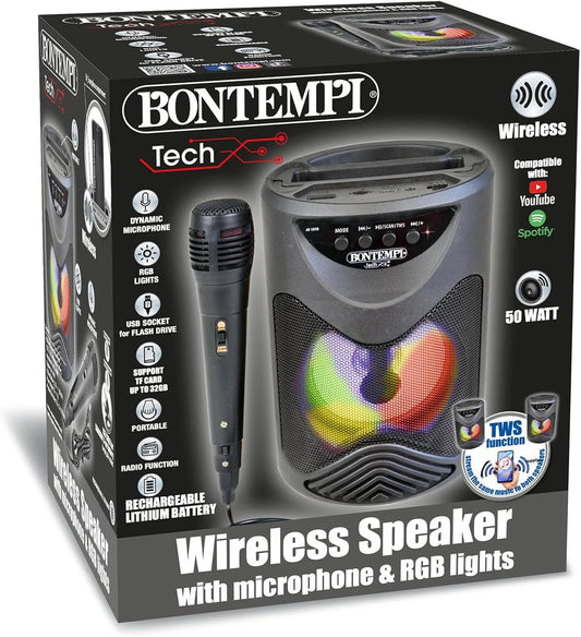 Bontempi Karaoke e Cassa Bluetooth Wireless Speaker Amplificatore Microfono