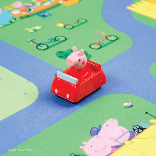 Peppa Pig Mega Mat Tappeto Puzzle in Gomma con Veicolo