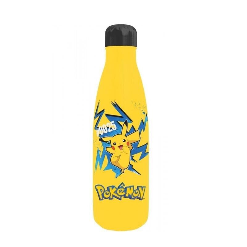 Pokémon - Borraccia Termica in Acciaio Inox a Tema Pikachu