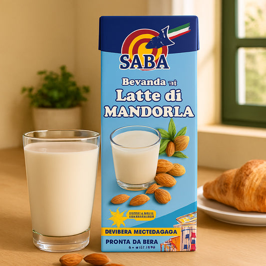 Latte di Mandorla Saba 100 cl Bottiglia tappo richiudibile