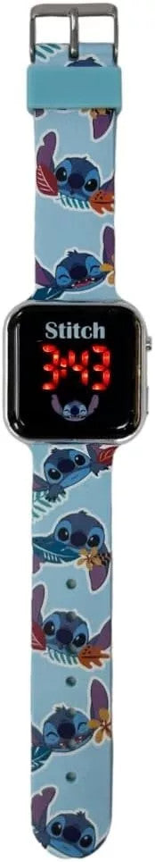 Orologio STITCH da polso Digitale LED Kids Sveglia Ora Data Bracciale Originale