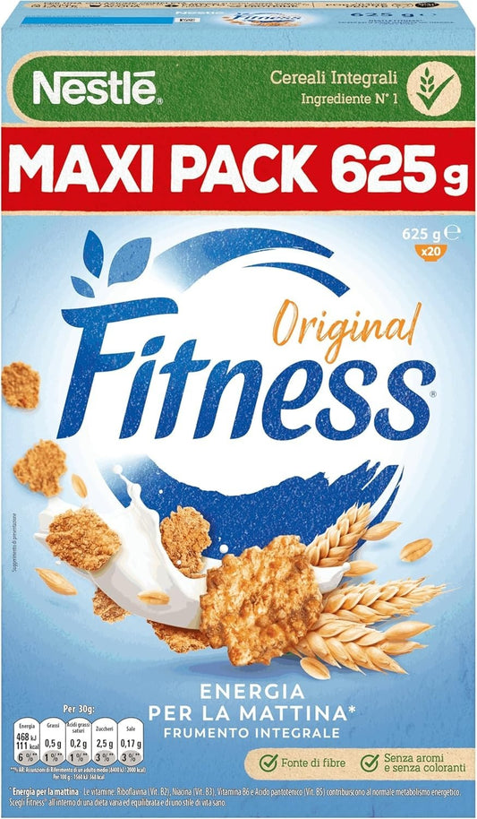 Nestlé - Cereali Fitness Original Colazione Maxi Pack 625g (Frumento Integrale)