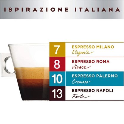 Nescafé Capsule Dolce Gusto Ispirazione Italiana Espresso Palermo - Confezione da 30 Capsule