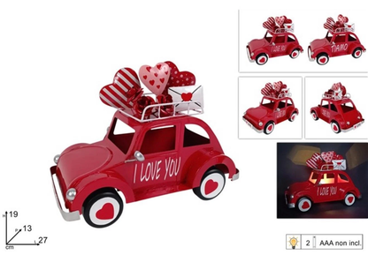 Auto Decorativa “I LOVE YOU” con Luci LED – Edizione Romantica