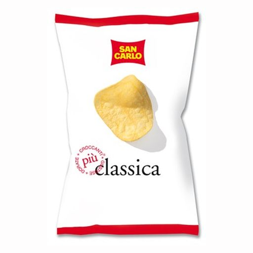 SAN CARLO CLASSICA 10 confezioni di Patatine Classiche Snack Bar 50 gr Aperitivo