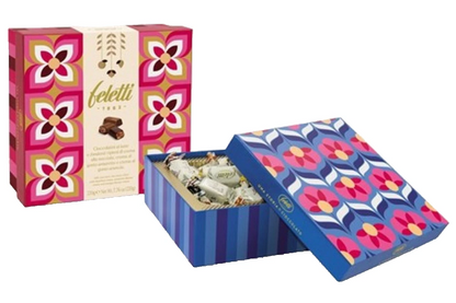 Feletti Scatola ROSA confezione regalo Cioccolatini Latte Fondenti 220 gr