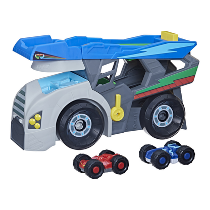PJ Masks Power Heroes Hero Hauler - Camion Trasportatore con Veicoli