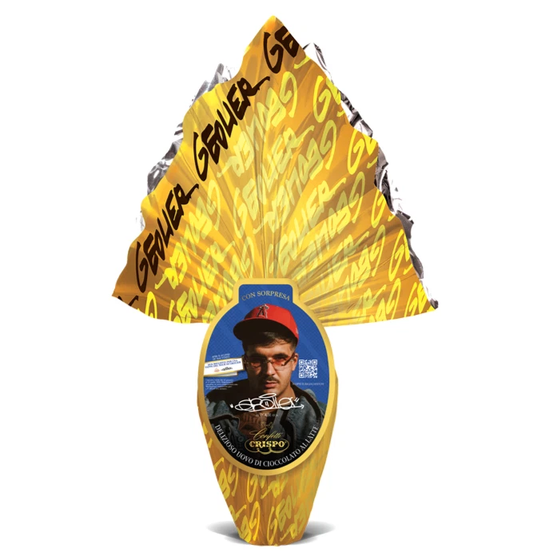 GEOLIER Uovo UFFICIALE 2026 Pasqua Cioccolato Crispo Cioccolata Latte Sorpresa
