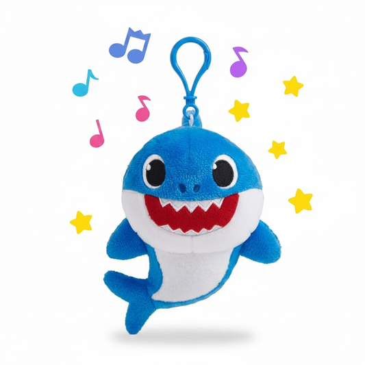 Baby Shark Peluche Portachiave BLU Sonoro