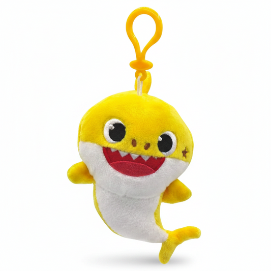 Baby Shark Peluche Portachiave GIALLO Sonoro