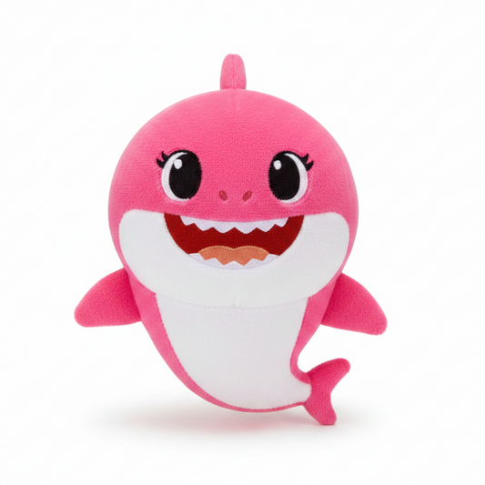 Baby Shark Peluche Portachiave ROSA Sonoro