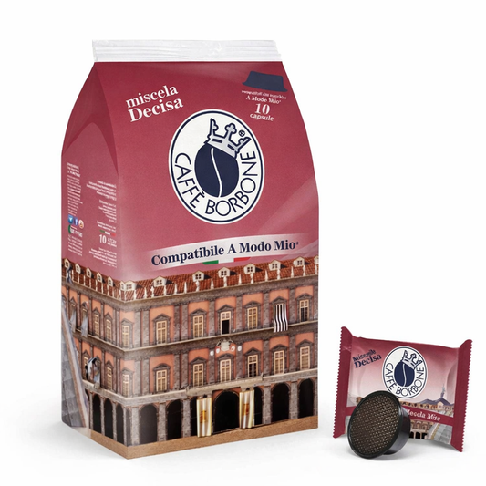 Caffè Borbone Miscela Decisa – Capsule Compatibili Lavazza a Modo Mio (10 pz)