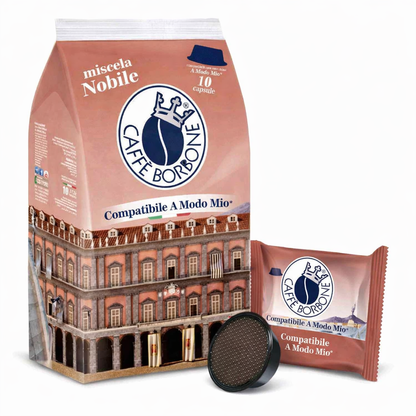 Caffè Borbone Miscela Nobile – Capsule Compatibili Lavazza a Modo Mio (10 pz)