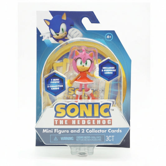 Sonic the Hedgehog - Amy Rose Mini Figure e 2 Collector Cards