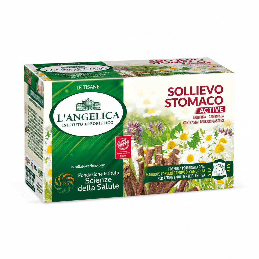 L'Angelica Tisana Sollievo Stomaco Active con Liquirizia e Camomilla