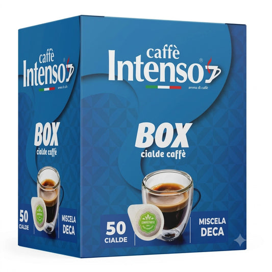 Caffè Intenso Miscela Deca Cialde Compostabili ESE 44 mm - Confezione da 50 Cialde