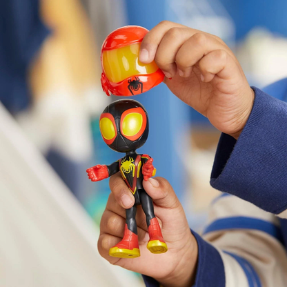 Spider‑Man Miles Morales – Veicolo Trapano con Action Figure