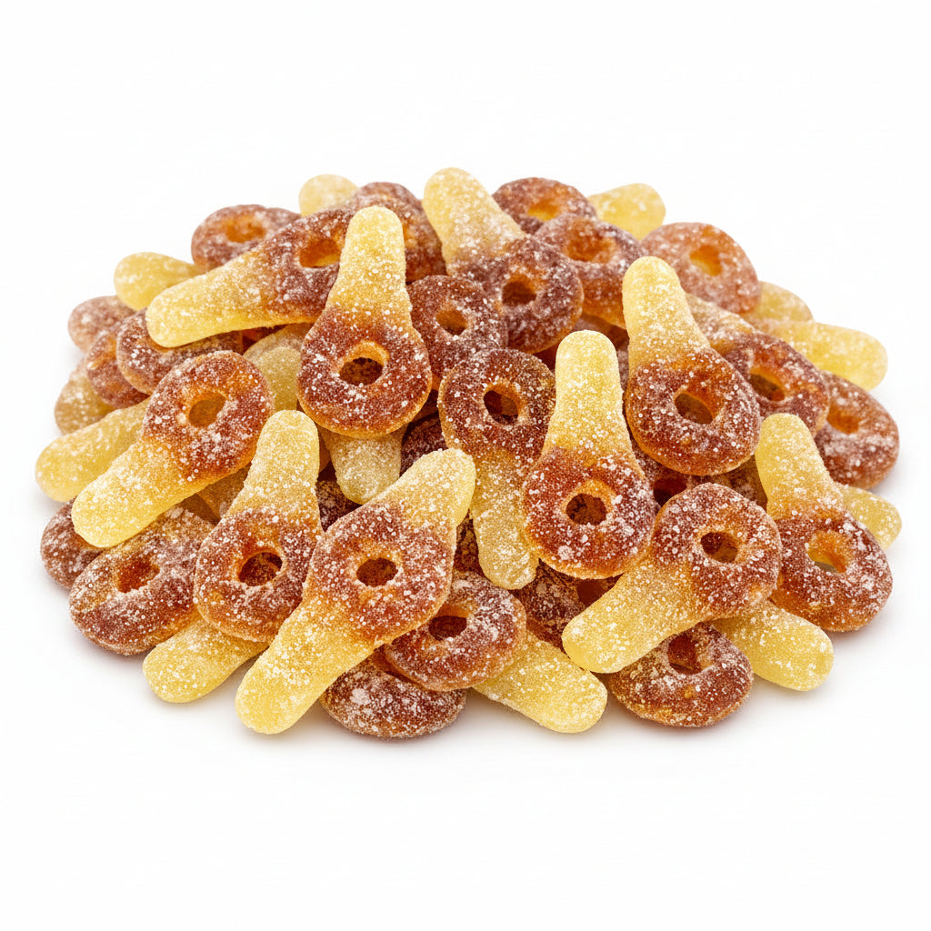 Caramelle Gommose a Forma di Chiave 1 kg Coca Cola - Caramelle Frizzanti Girelle e Chiavi Zuccherate