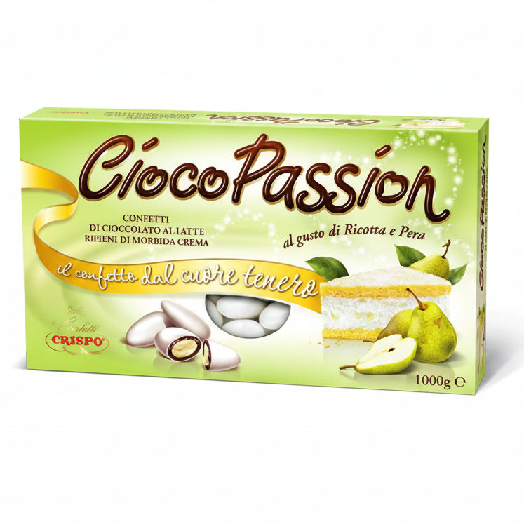 Confetti Crispo CiocoPassion Gusto Ricotta e Pera Bianchi - Confezione 1 kg