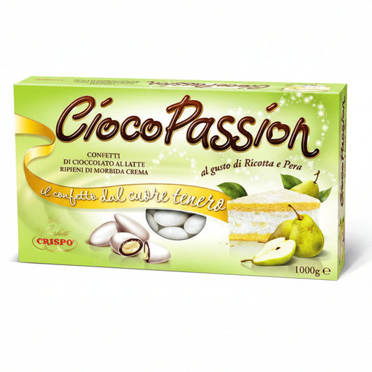 Confetti Crispo CiocoPassion Gusto Ricotta e Pera Bianchi - Confezione 1 kg