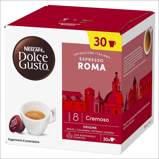 Nescafé Capsule Dolce Gusto Ispirazione Italiana Espresso Roma - Confezione da 30 Capsule