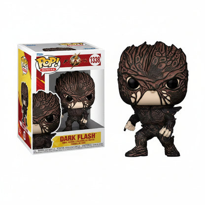 Funko Pop! Movies DC The Flash n. 1338 raffigurante Dark Flash in versione action figure in vinile, accompagnato dalla sua scatola da collezione con finestra
