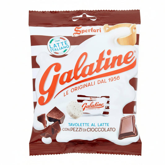 Galatine Latte con Pezzi di Cioccolato - Busta 115 gr Latte al Cioccolato