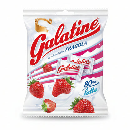 Galatine Latte e Fragola - Busta da  125 gr Caramelle