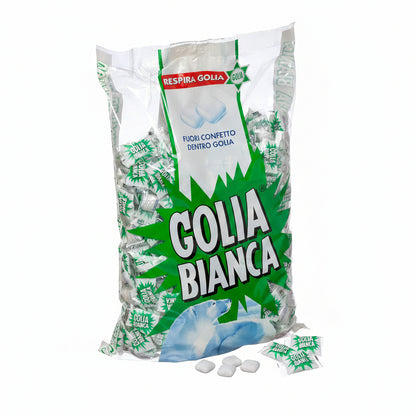 Caramelle Golia Bianca - Busta Scorta 1 kg Caramelle Balsamiche Confettate