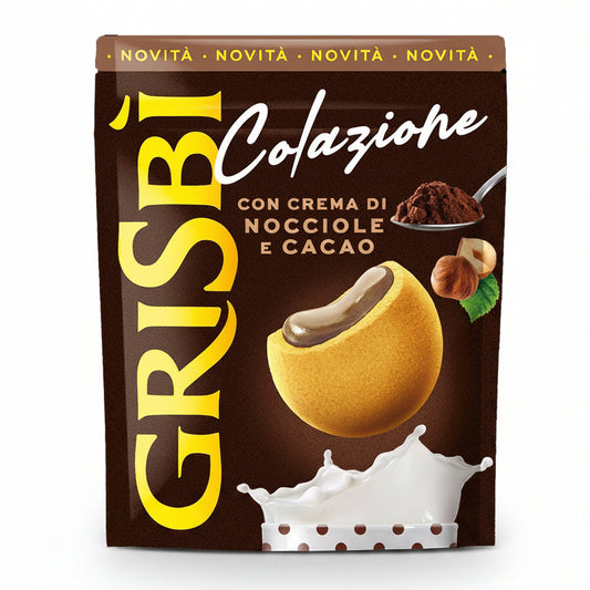 Grisbì Colazione con Crema di Nocciole e Cacao - Busta Novità