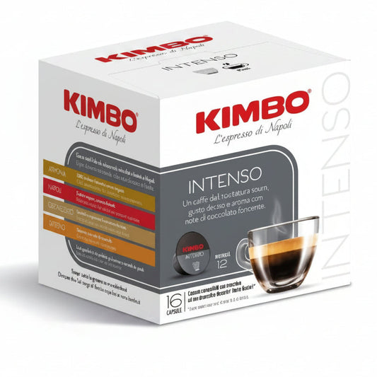 Kimbo Intenso Capsule Compatibili Dolce Gusto - Confezione da 16 Capsule
