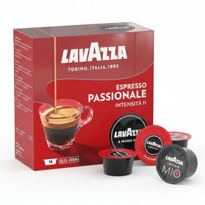 Lavazza Capsule A Modo Mio Espresso Passionale - Confezione da 16 Capsule Salva Aroma