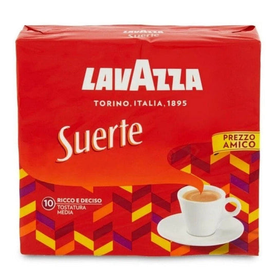 Lavazza Suerte Caffè Macinato per Moka - Confezione Sottovuoto