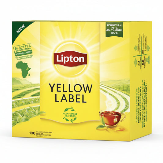 Lipton Yellow Label Black Tea - Confezione da 100 Filtri di Tè Nero