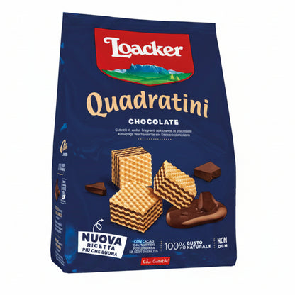 Loacker Quadratini Cioccolato Wafer Chocolate