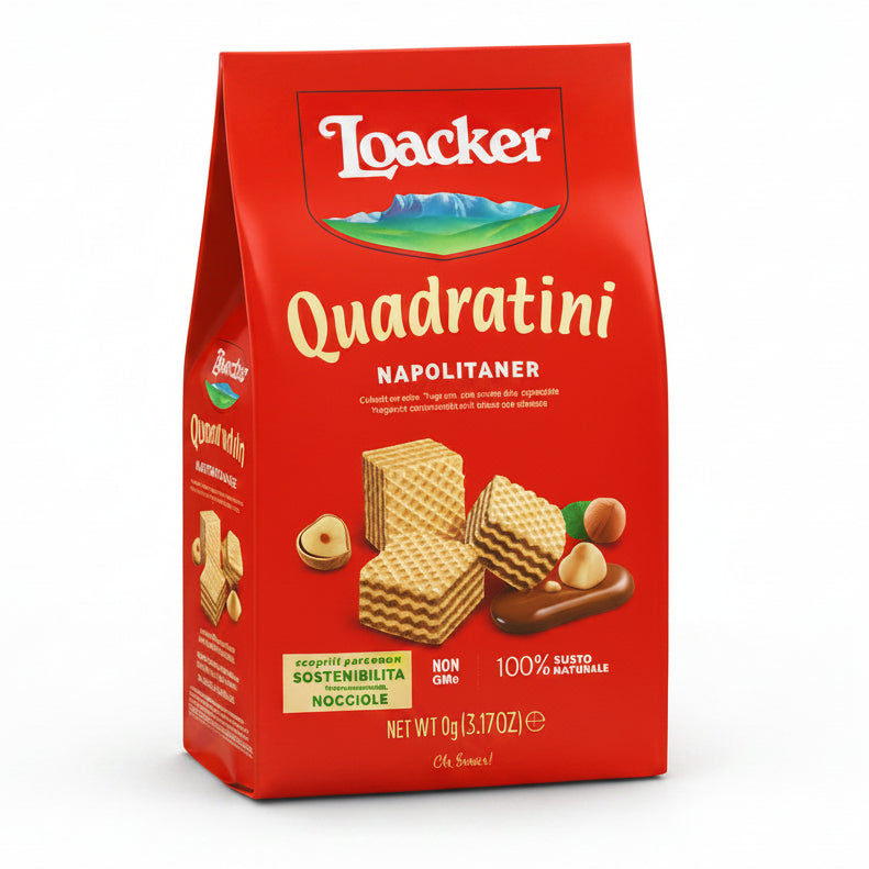 Loacker Quadratini Nocciola Wafer Chocolate